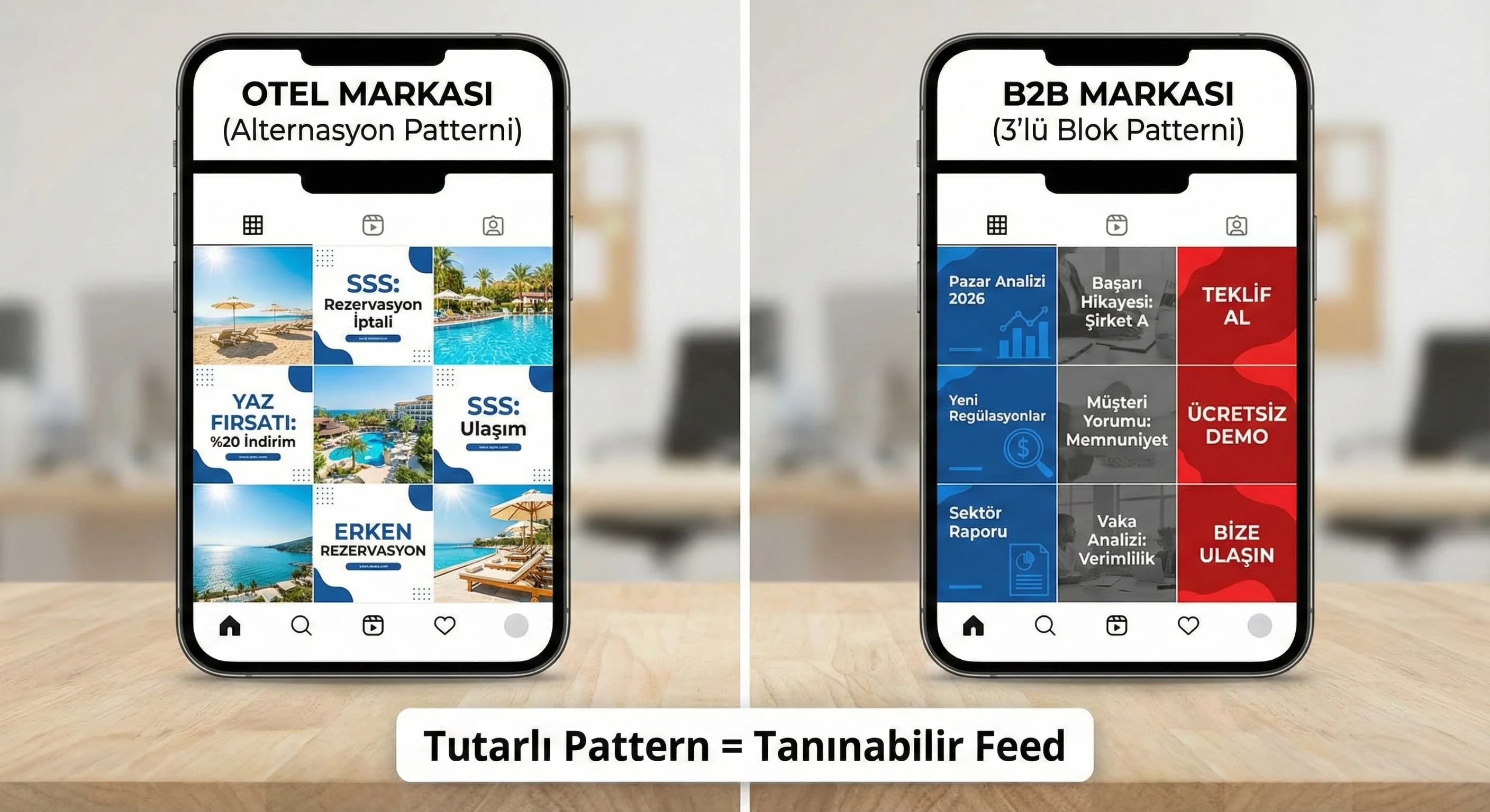 Grid/Feed Tasarımı ve Pattern’ler