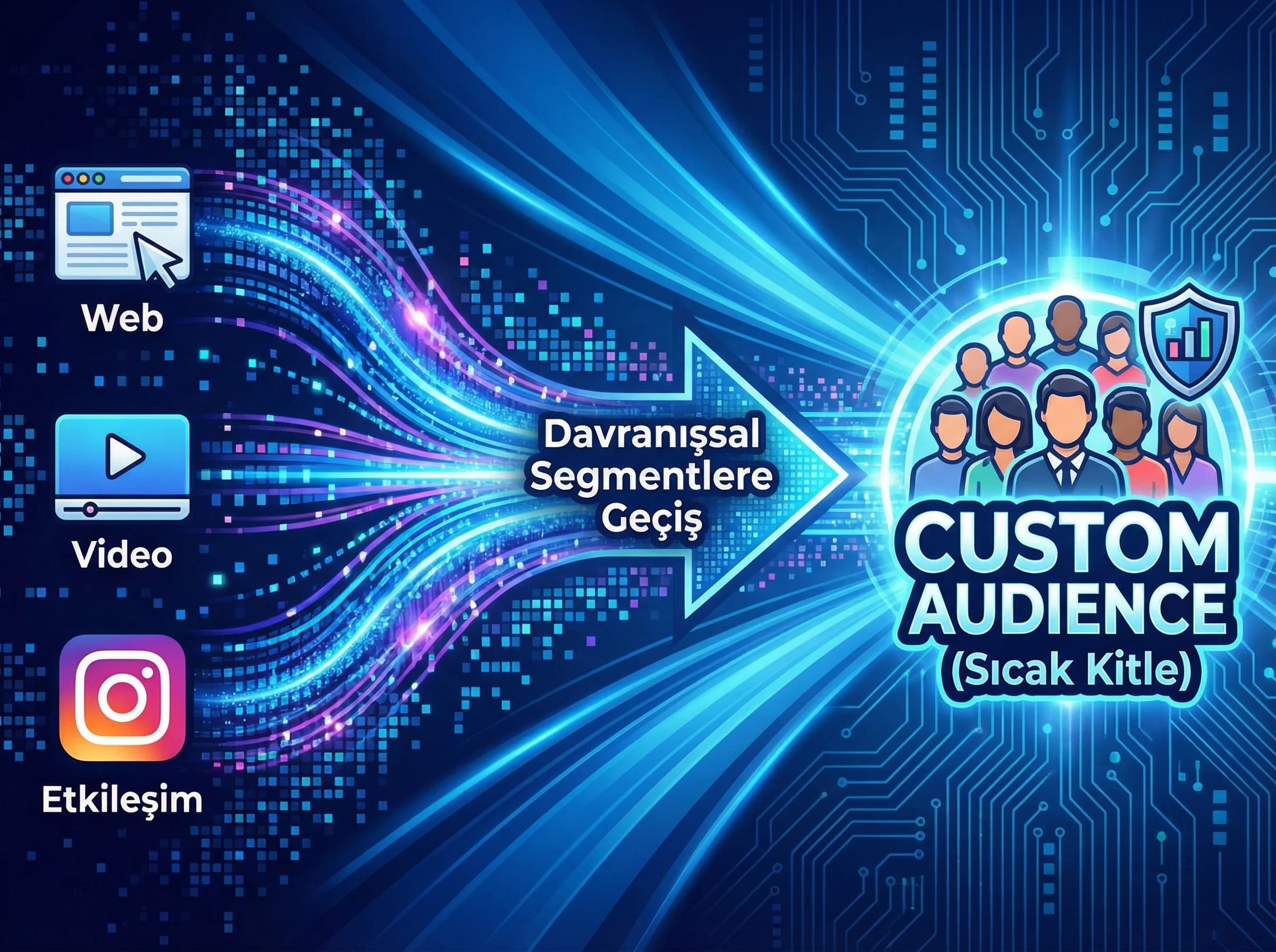 Custom audience ve davranış segmentlerine geçiş bölüm görseli