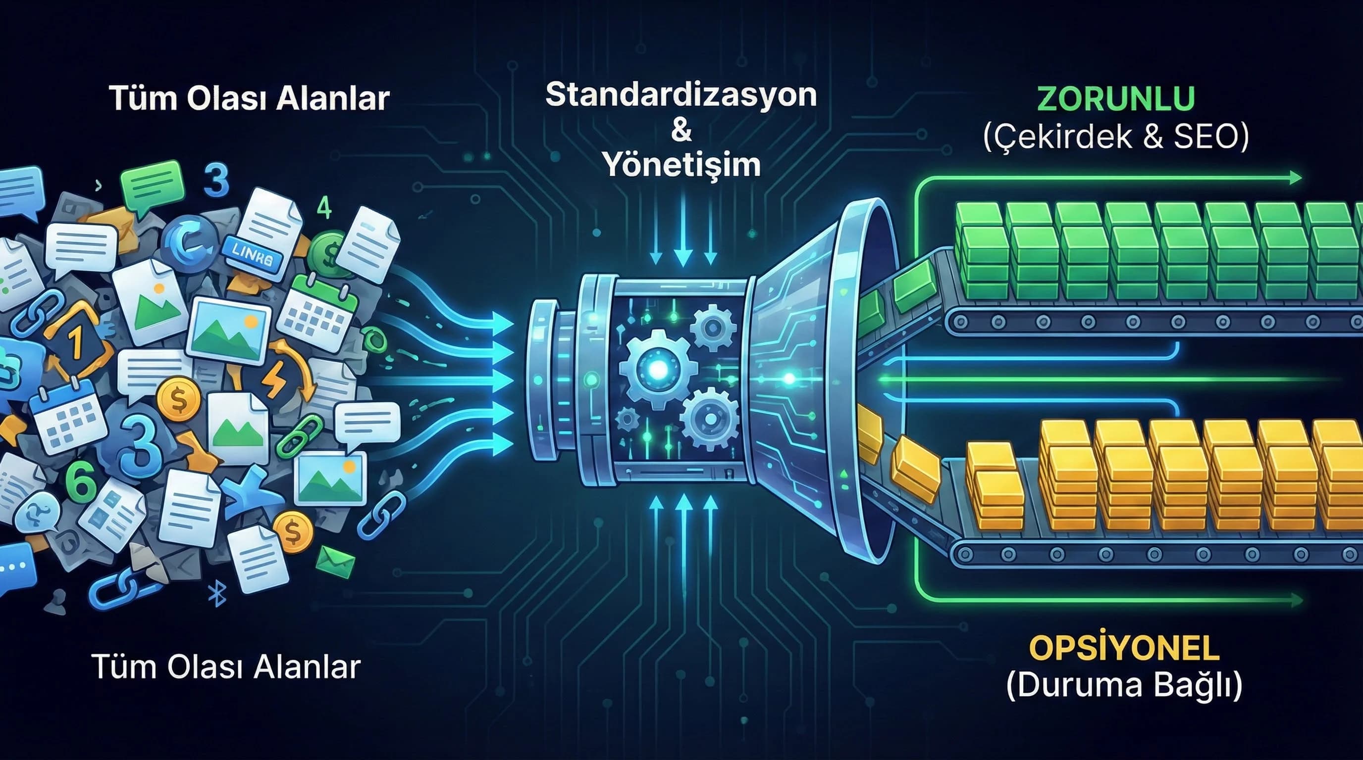 Field Tasarımı (Metin, Rich Text, Media, Relation, Lokalizasyon)