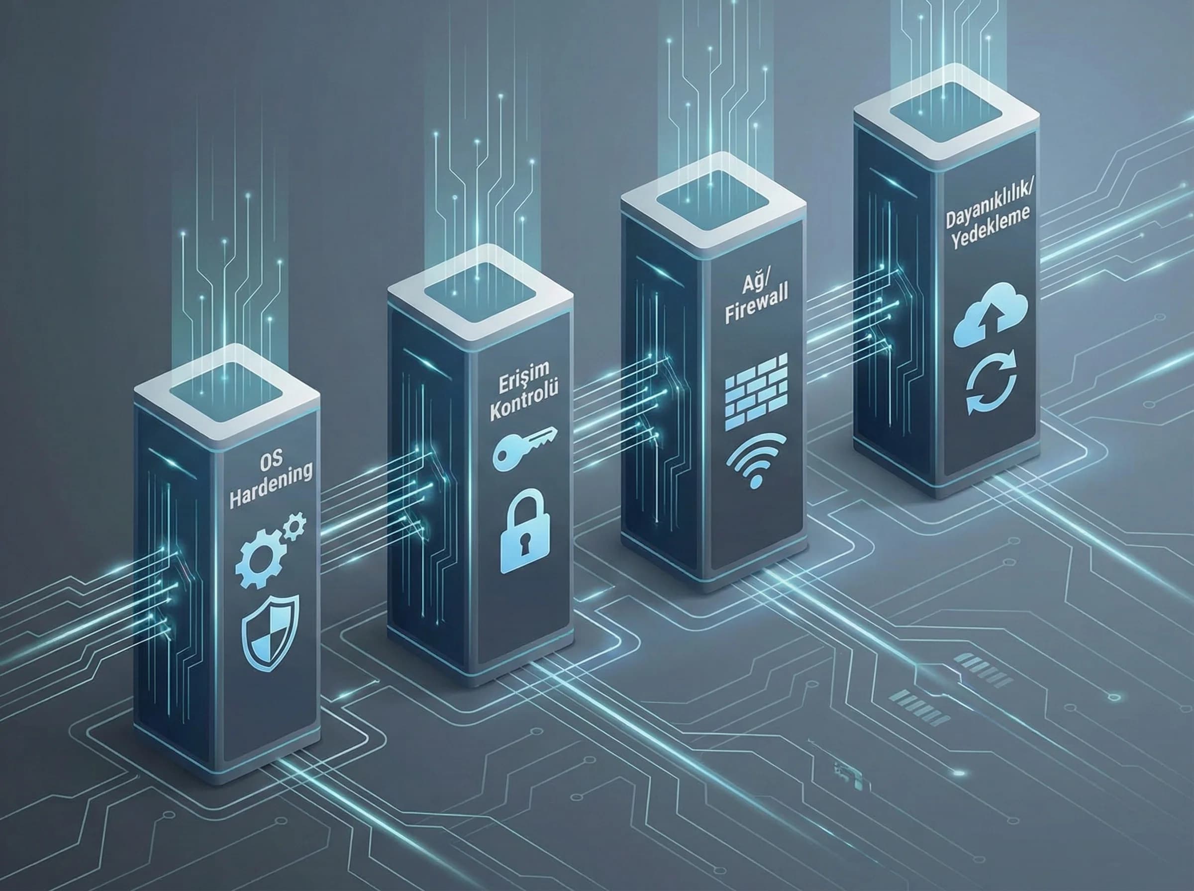 Firewall ve WAF katmanı bölüm ayırıcı, otel ve B2B web sunucusu koruma katmanı
